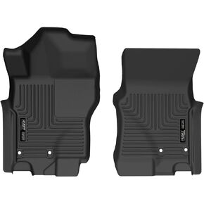 Husky Liners X-act Contour Floor Mats | Fits 2022 - 2024 Nissan Frontier Crew Cab & King Cab | Front Row, 2-pc Black - 51901