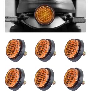 6PCS Reflective Motorcycle License Plate Frame Bolts & Nuts,M5 Car Tag Screws for License Plate,Universal Motorcycle Accessories License Plate Fasteners for Motorcycle Bicycle Car (Gray)