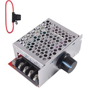 AITRIP 1 PCS 7-70V 30A PWM DC Motor Speed Controller Switch Control 12V 24V 36V 48V with 30 Amp Fuse