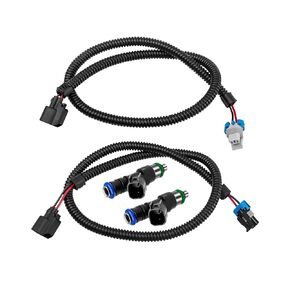 Fuel Injectors Harness Plug Set Compatible with Polaris RZR 800 Ranger 6x6 800 XP Crew 2011 2012 2013 2014 2015 2016 2017 Replace 1204318 1204319 0280158197 GX1111IJ117XG, 2 Pair