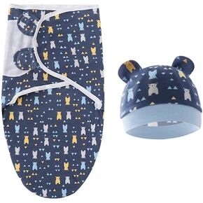 Reborn Baby Doll Blanket Accessories for 17-22 Inch Reborn Dolls Girls/Boys Soft Cotton Blue Bear Blanket 2pcs Reborn Toddler Dolls Clothing