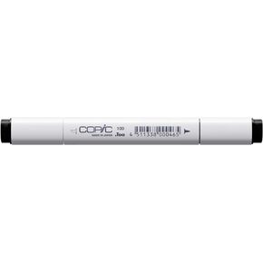 COPIC Original Marker 100 Black with Replaceable Nib | Dual-Tip Alcohol Markers for Coloring, Drawing, Sketching, Outlining, Highlighting, and Designing, Formulated with Professional-Quality Pigments