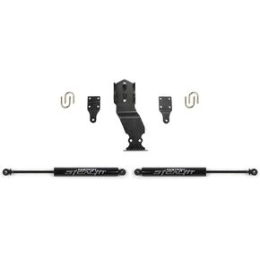 Fabtech - 17-20 Ford Superduty 4WD Stealth Dual Steering Stabilizer Kit (FTS22302)