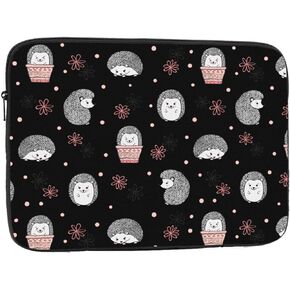Cute Watercolor Hedgehogs Kawaii 13 inch Portable Laptop Sleeve Compatible with MacBook Air Notebook Computer Case for Men Women College School Students