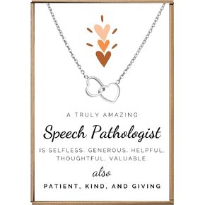 Speech pathologist gifts for women, Slp appreciation gifts, Speech therapist gift, Speech language pathologist gifts, Speech pathologist necklace, Speech teacher jewelry