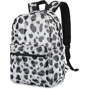 Cactus Mesh Backpack for Girls, Kids Teens School Backpacks Women Bookbags Semi-transparent Beach Backpacks