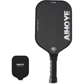 Aihoye PRO Pickleball Paddles- Raw T700 Carbon Fiber Textured Surface (CFS) with High Grit & Spin, Pickleball Paddles with 16MM Polypropylene Honeycomb Core, USAPA Approved