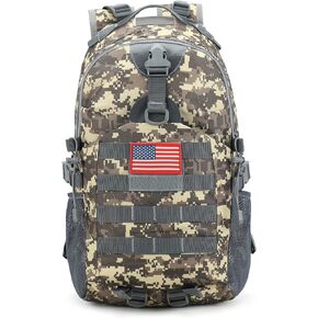 Camo Backpack,Small Tactical Backpack for outdoor,Military Teen Boys Backpacks for School with USB Charging Port,40L