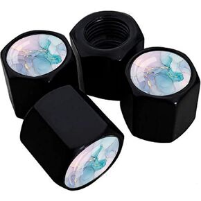 4 Pack Aluminum Car Tire Valve Stem Caps,Retro Vintage Flag Tire Valve Stem Caps for Cars,Trucks,Bikes,Motorcycles,Bicycles(American Eagle Flag)