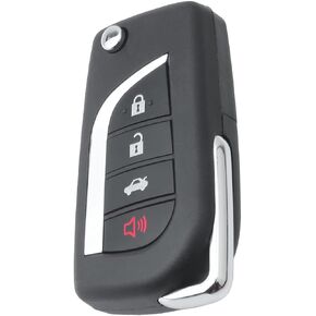 4 Buttons H Chip Car Key Fob Keyless Control Entry Remote HYQ12BFB Vehicles Replacement Compatible with 2018-2021 Camry 89070-06790