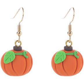 Thanksgiving Fall Earrings Sunflower Pumpkin Pie Maple Leaf Candy Turkey Drop Dangle Earrings Polymer Clay Earrings Autumn Jewelry For Women Girls