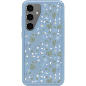 OtterBox Samsung Galaxy S24+ Symmetry Series Clear Case - STARDUST (Clear/Glitter), ultra-sleek, wireless charging compatible, raised edges protect camera & screen