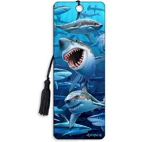 3D Shark Bookmark "Wish You were here" - by Artgame