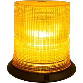 Buyers Products SL665A LED Beacon Light, 6.5" x 6.5", 14' On/Off Switch Lead, Permanent, Pipe & Magnetic Mount, Strobe Lights for Trucks, Emergency Lights for Vehicles