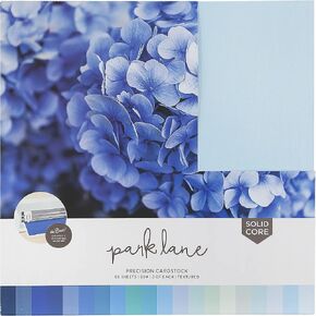 مجموعة متنوعة من البطاقات 12 × 12، 60 ورقة | ورق قصاصات مزخرف فاخر بوزن 80 رطل، قلب صلب | بطاقة مزدوجة الجوانب خالية من الأحماض للحرف الورقية والنقش وصناعة البطاقات | الأشكال الزرقاء in Kuwait