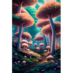Solitar Painting Kits,Diamond Art Kit for Adults,Deer Forest 5D Paint with Diamond Full Drill for Parents-Children Interrction,Wall Decor 8x12inch