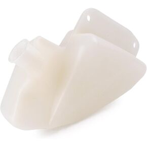 Mallofusa Motorcycle Radiator Water Coolant Reservoir Overflow Tank Replacement Compatible for Yamaha YZF-R6 2006 2007 2008 2009 2010 2011 2012 2013 2014 White
