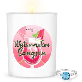 Blackberry Bliss Iridescent 10 oz Candle with Hidden jewelry - 100% Soy & Coconut Blend