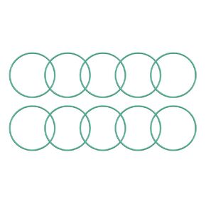 uxcell Fluorine Rubber O-Rings, 32mm OD 29mm ID 1.5mm Width FKM Seal Gasket for Machinery Plumbing, Green, Pack of 10