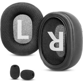 Breathable Replacement Earpads Cushions Compatible with Roccat Khan Aimo 7.1 /Khan Pro Surround Gaming Headset Ear Pads with Breathable Fabric Foam