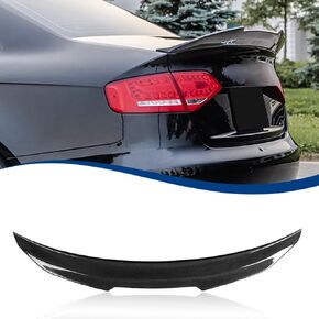 Real Carbon Fiber B8.5 Spoiler PSM-Style Compatible with (2013-2016) Audi A4 B8.5 4-Door Sedan