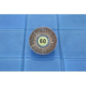 TEMO 5 Pack 60 Grit Coarse Flap Wheel High Performance Aluminum Oxide 2 Inch Diameter 1 Inch High 1/4 Inch Shank