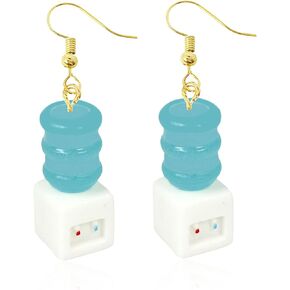 Weird Funny Drinking Fountain Toliet Bathtub Washing Machine Earrings for Women Girls Geometric Unusual Creative Resin Dangle Drop Earrings Fashion Jewelry Statement