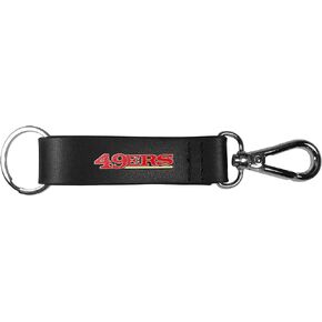 Siskiyou NFL unisex-adult Black Strap Key Chain