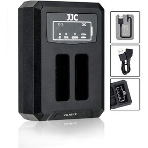 NB-13L Battery Charger Dual Charger Build-in USB Cable,Compatible with Canon G7X Mark III G9 X Mark II G7 X Mark II G5X Mark II G1 X Mark III SX740 HS SX730 HS SX720 HS SX620 HS G9 X G7 X G5 X