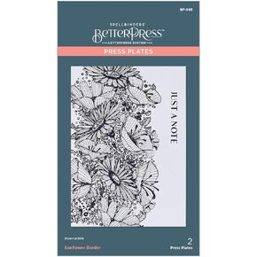 Spellbinders Sunflower Border BetterPress Press Plate, Metal