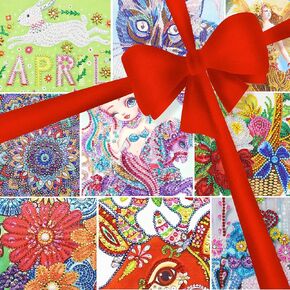 10 Pack DIY Diamond Paintings, Scenery 5D DIY Diamond Painting Kits for Adults, Diamond Embroidery Paintings Cross Stitch for Home Wall Decor 30x40 inch