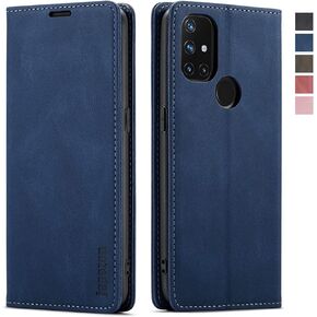 OnePlus Nord N10 5G Case,OnePlus Nord N10 5G Wallet Case with [RFID Blocking] Card Holder Kickstand Magnetic,Leather Flip Case for OnePlus Nord N10 5G 6.49 inch (Blue)