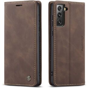 Kowauri Flip Case for Galaxy S21,Leather Wallet Case Classic Design with Card Slot and Magnetic Closure Flip Fold Case for Samsung Galaxy S21 5G (Black)