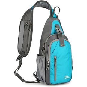 حقيبة Loowoko Crossbody Sling، حقائب صدر صغيرة للرجال والنساء على الكتف، حزام واحد، 5 لتر