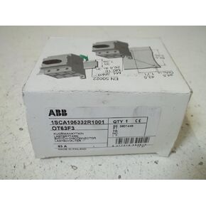 1- ABB OT63F3 DISCONNECTOR SWITCH, 3, 750, 63A