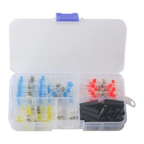 Waterproof 100PCS Solder Sleeve Heat Shrink Tube Wire Terminal Connectors 4 Size