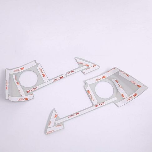 YIWANG ABS Chrome Car Steering Wheel Cover Trim 3D Sticker 2pcs for Land Rover Range Rover Sport 2010-2013 Car Accessories (Gloss Black) in Saudi Arabia