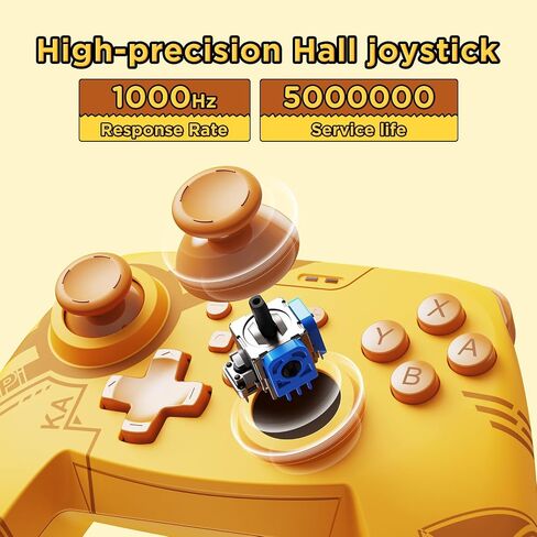 وحدة تحكم JINGDU Wireless Switch Pro متوافقة مع Nintendo Switch/OLED/Lite، وحدة تحكم ألعاب بلوتوث و2.4G، وحدة تحكم عصا التحكم في القاعة، مع بطارية 1000 مللي أمبير في الساعة، جيروسكوب سداسي المحاور، مشغل خطي in Kuwait