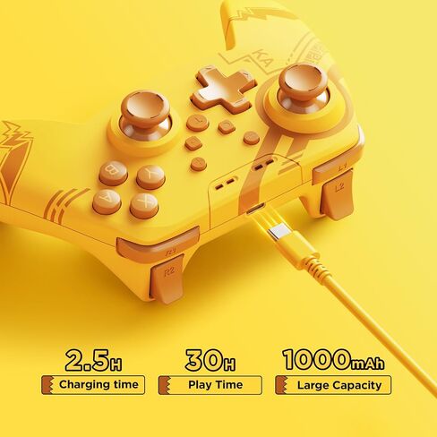 وحدة تحكم JINGDU Wireless Switch Pro متوافقة مع Nintendo Switch/OLED/Lite، وحدة تحكم ألعاب بلوتوث و2.4G، وحدة تحكم عصا التحكم في القاعة، مع بطارية 1000 مللي أمبير في الساعة، جيروسكوب سداسي المحاور، مشغل خطي in Kuwait