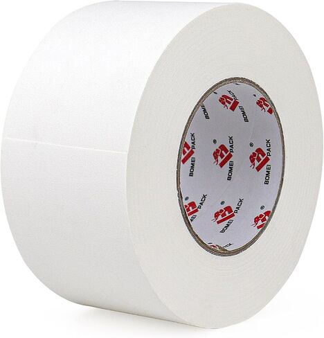 BOMEI PACK Heavy Duty Gaffers Tape,White Gloss Finish Gaffer Tape,Waterproof, Residue Free, Non-Reflective, Easy Tear, Matte Gaffer Stage Tape for Filming, Photography, Radio (2 Inch) in Saudi Arabia