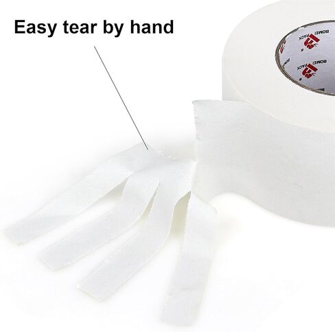 BOMEI PACK Heavy Duty Gaffers Tape,White Gloss Finish Gaffer Tape,Waterproof, Residue Free, Non-Reflective, Easy Tear, Matte Gaffer Stage Tape for Filming, Photography, Radio (2 Inch) in Saudi Arabia
