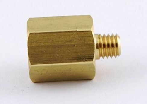 120-AU10 1/8" NPT أنثى إلى 10-32 UNF ذكر محول الأنابيب النحاسية/محول مخفض مستقيم/تقليل اقتران ذكر إلى أنثى (عبوة من 10) in Kuwait