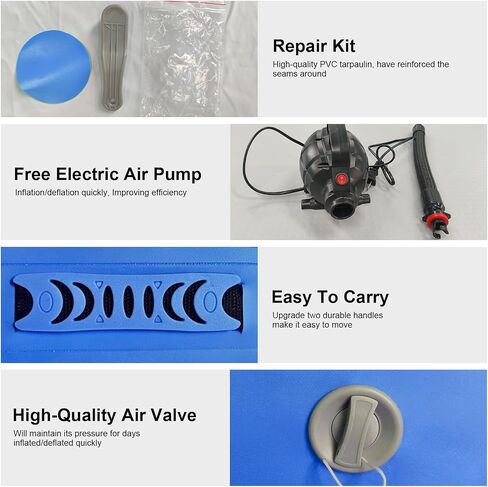 Air Roller Gymnastics Air Barrel Inflatable Tumbling Mat, Gymnastic Equipment Tumbler Backbend Trainer with Electric Pump for Home Use, Gym Training, Yoga Balance Exercise, Cheerleading in Saudi Arabia