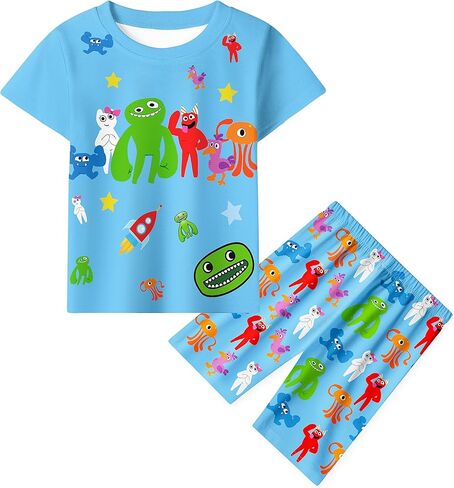 مجموعة بان شيرت بأكمام قصيرة وأكمام طويلة للرجال طقم ملابس مكون من قطعتين علوي وقصير in Kuwait