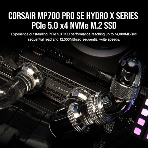 Corsair MP700 PRO SE 4TB M.2 PCIe Gen5 x4 NVMe 2.0 SSD – M.2 2280 – Up to 14,000MB/sec Sequential Read – High-Density TLC NAND – Black in Saudi Arabia