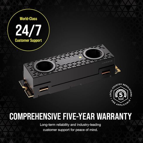 Corsair MP700 PRO SE 4TB M.2 PCIe Gen5 x4 NVMe 2.0 SSD – M.2 2280 – Up to 14,000MB/sec Sequential Read – High-Density TLC NAND – Black in Saudi Arabia