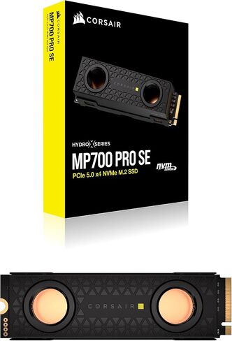 Corsair MP700 PRO SE 4TB M.2 PCIe Gen5 x4 NVMe 2.0 SSD – M.2 2280 – Up to 14,000MB/sec Sequential Read – High-Density TLC NAND – Black in Saudi Arabia