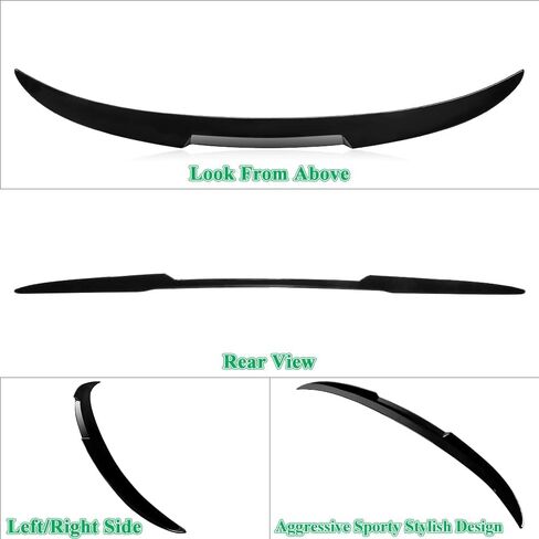 F30 Trunk Spoiler Wing Compatible with 2012-2018 BMW 3-Series F30 Sedan Spoiler F80 M3 Spoiler, Carbon Fiber Hydro-Dipping (DN-Type) in Saudi Arabia
