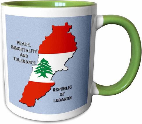 3dRose Flag of Lebanon Mug, 11 oz, Red in Saudi Arabia