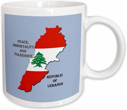 3dRose Flag of Lebanon Mug, 11 oz, Red in Saudi Arabia